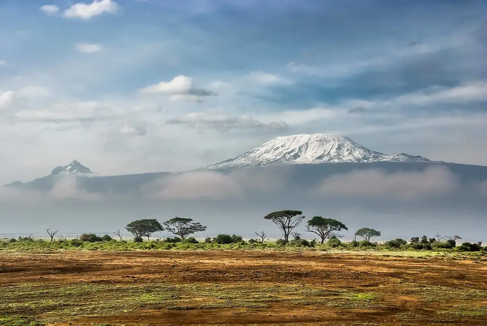 Kilimanjaro rising behind the plains of Amboseli National Park