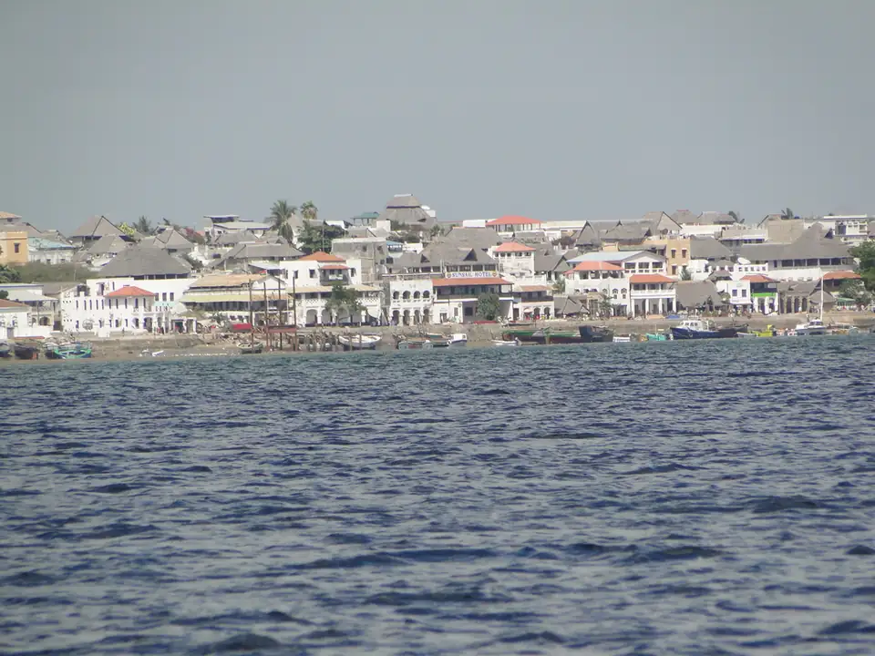 Lamu Old Town seen from the water