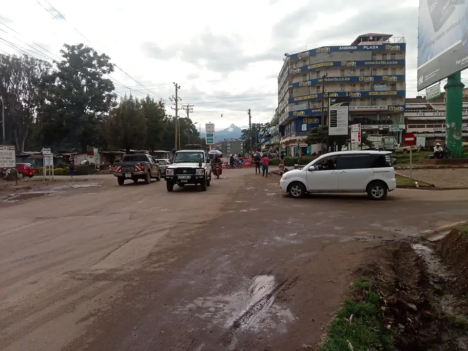 Mount Kenya seen from Nanyuki town