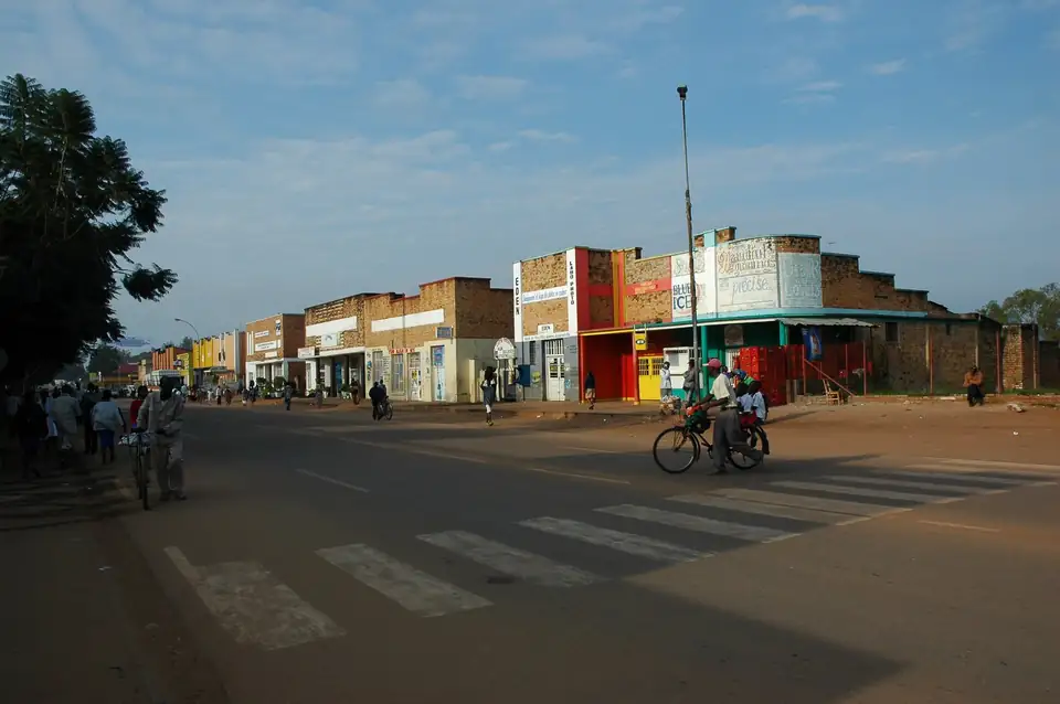 Main street of Huye (Butare)