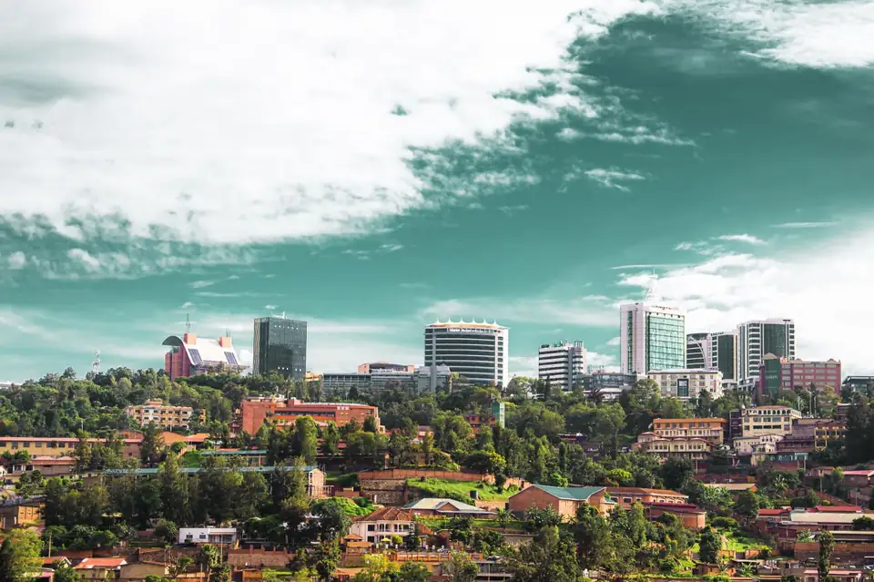 Kigali's hills and city centre