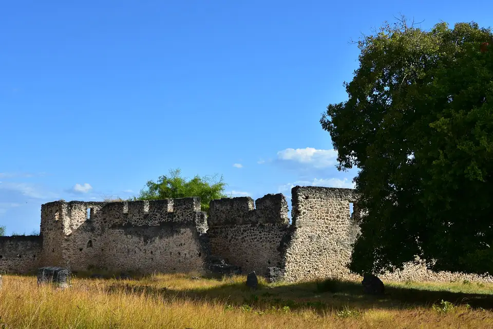 Ruins of the Makutani Palace on Kilwa Kisiwani