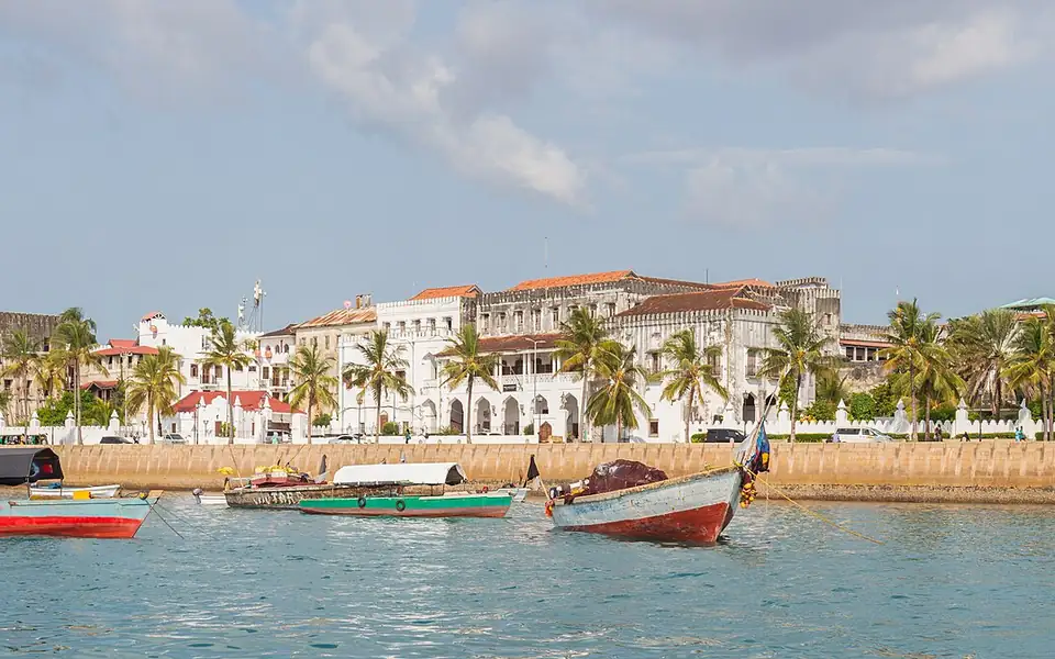 The Stone Town waterfront in Zanzibar