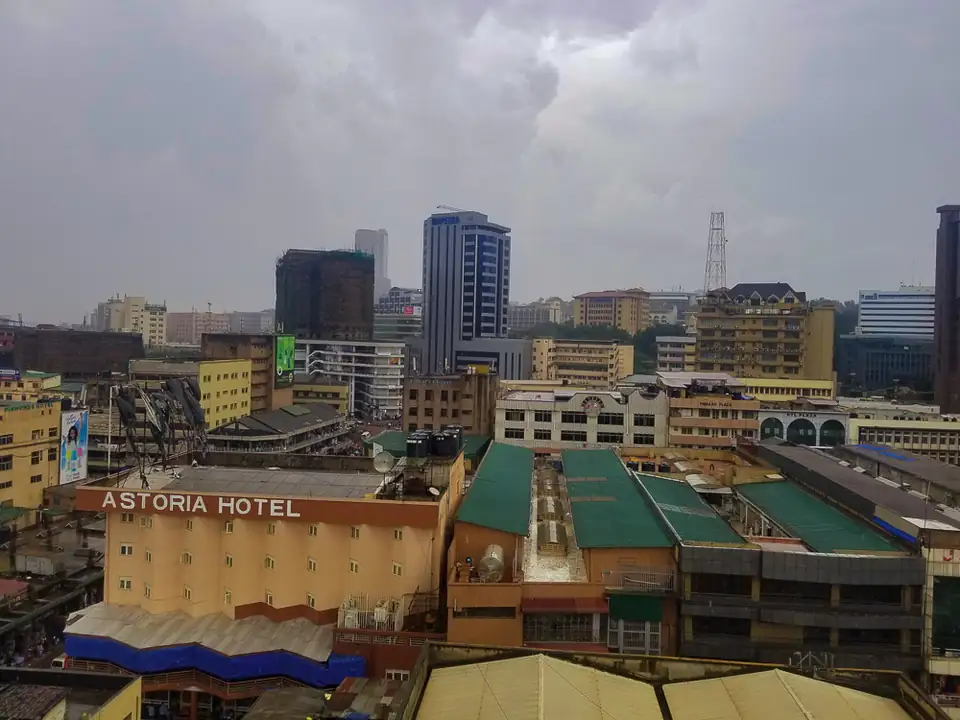 Buildings in central Kampala