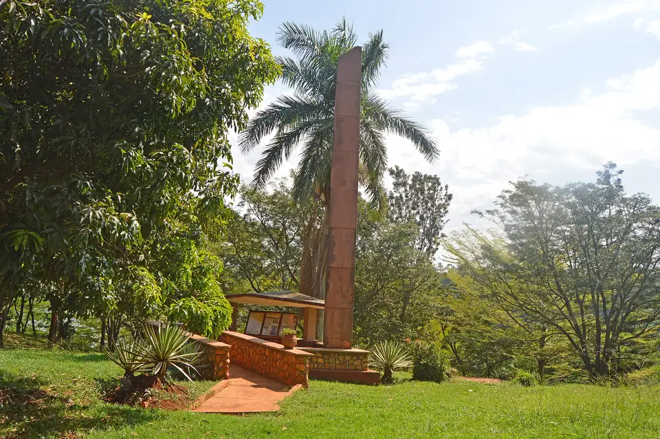 The Speke monument marking the source of the Nile in Jinja