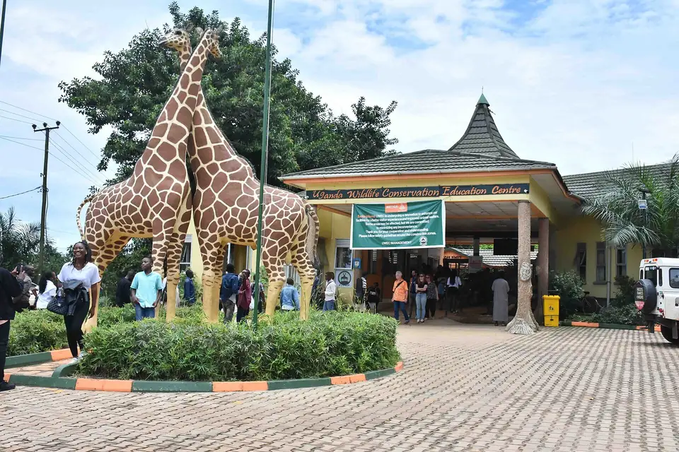 Entrance of the Uganda Wildlife Conservation Education Centre in Entebbe